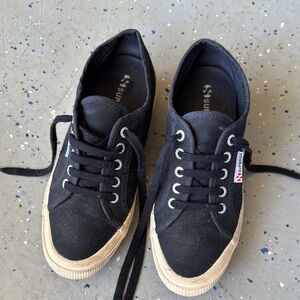 Superga wedge tennis shoes